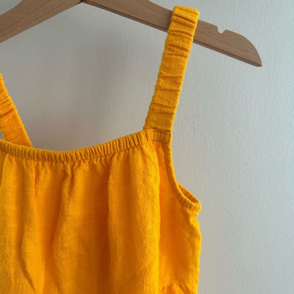 Cat & Jack little girls dress golden yellow dress summer tank top dress size 6/7 - Picture 3 of 7